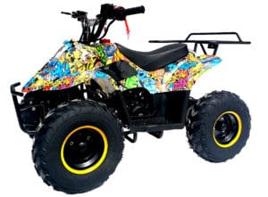 Hawkmoto boulder 110cc kids quad - graffiti new
