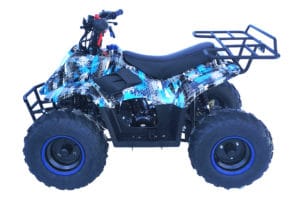 Hawkmoto boulder fun 110cc kids quad - extreme blue