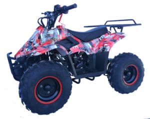 Hawkmoto boulder 110cc kids quad extreme red