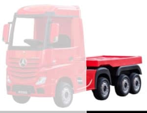 Mercedes actros lorry trailer attachment red