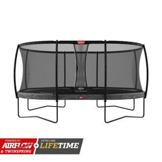 Berg Grand Champion Trampoline 520 Grey With Safety Net Deluxe