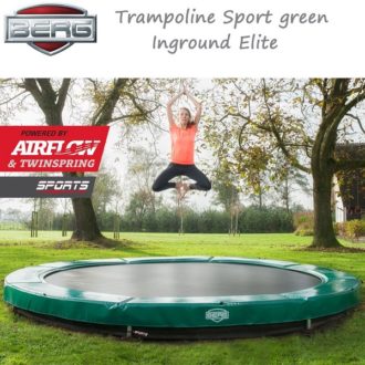 Berg inground elite trampoline 330 green