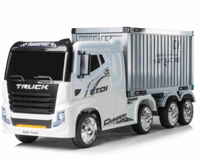 12v Container Truck Electric Ride On White