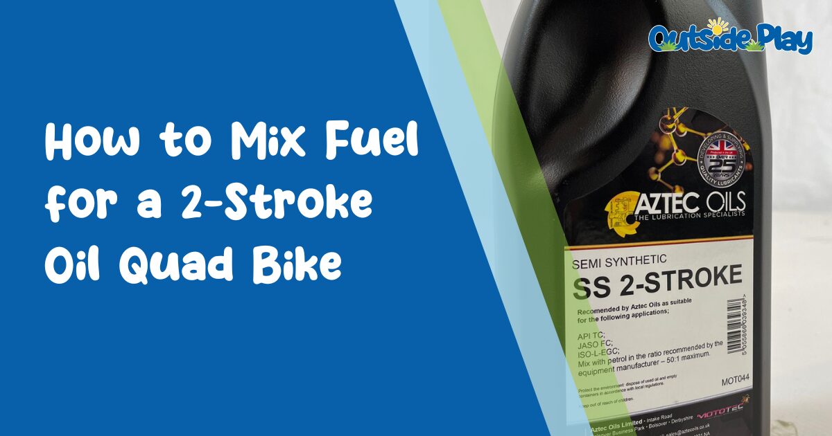 How to Mix Fuel for a 2Stroke Oil Quad Bike Outside Play