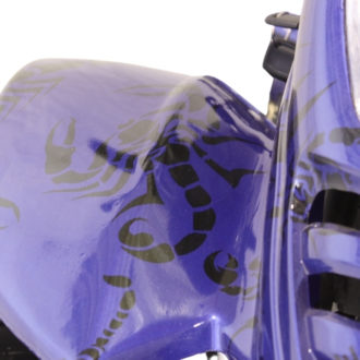 Hawkmoto boulder fun 110cc kids quad - scorpio blue