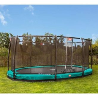 Berg Grand Champion Inground 520 Trampoline Green with Safety Net Deluxe