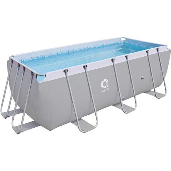 Avenli 17726 13ft 6 Outdoor Swimming Pool Grey With Pump And Ladder