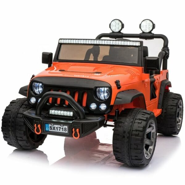 Kids Electric Off Roader Jeep 4wd With Led Lightbar And Spots