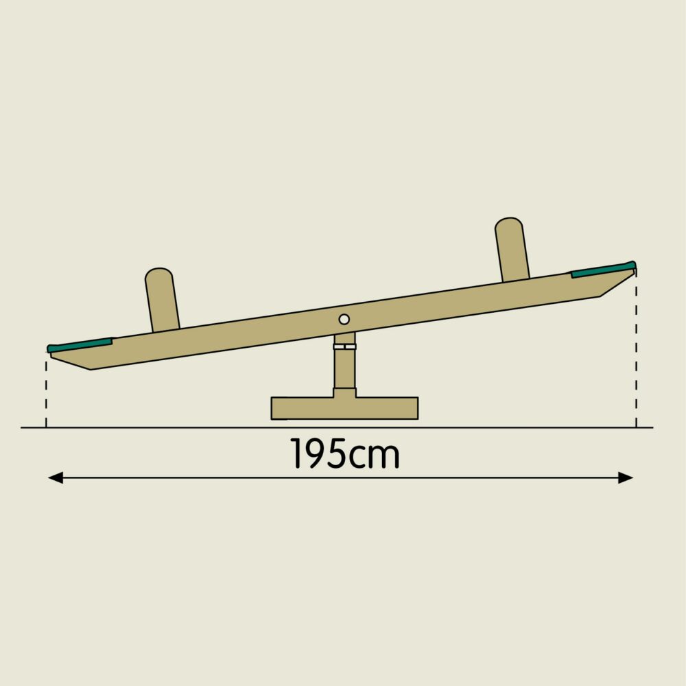 Tp forest wooden seesaw roundabout