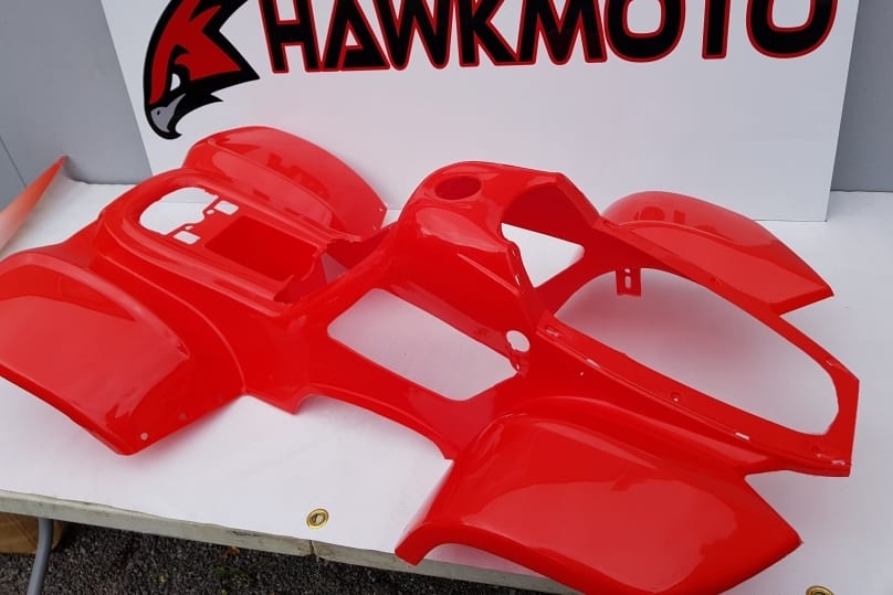 110cc Hawkmoto Thunder Cat Plastic Body Fairing  – Red  Fjq10