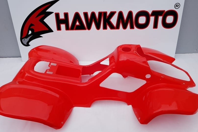 110Cc Hawkmoto Thunder Cat Plastic Body Fairing - Red Fjq10 1
