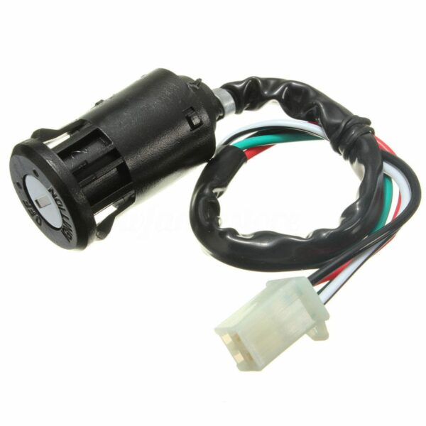 Universal Motorcycle Scooter Pit Dirt Bike Quad Ignition Switch 4 Wires With 2 Keys