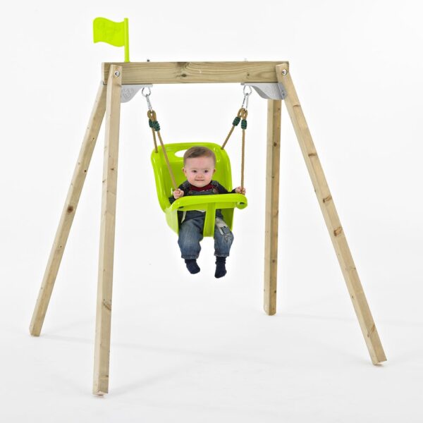 Tp forest acorn growable wooden swing set with early fun baby seat- fsc