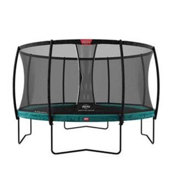 Berg champion trampoline 330 11ft safety net delux - green