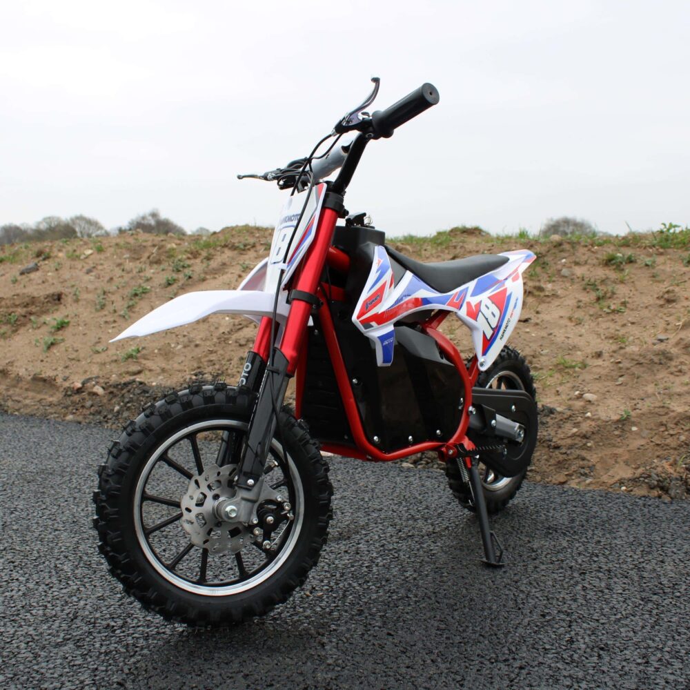 Hawkmoto 500w 36v Electric Mini Kids Dirt Bike – Red
