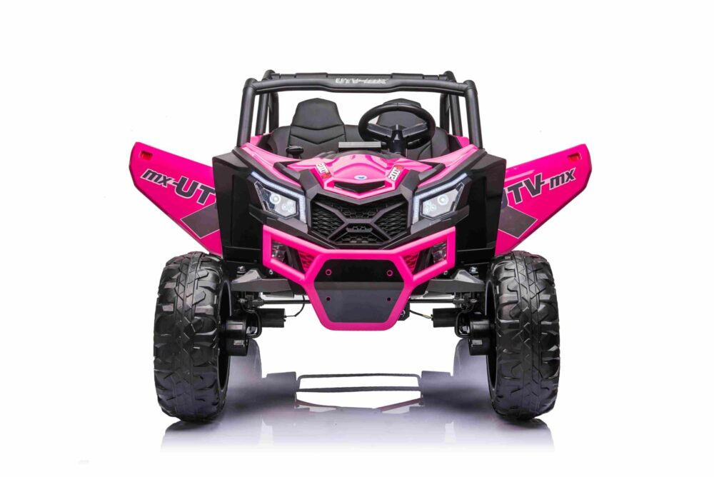 Utv-mx 2021 2 Seater 24v Kids Electric Ride On Buggy Rose Pink