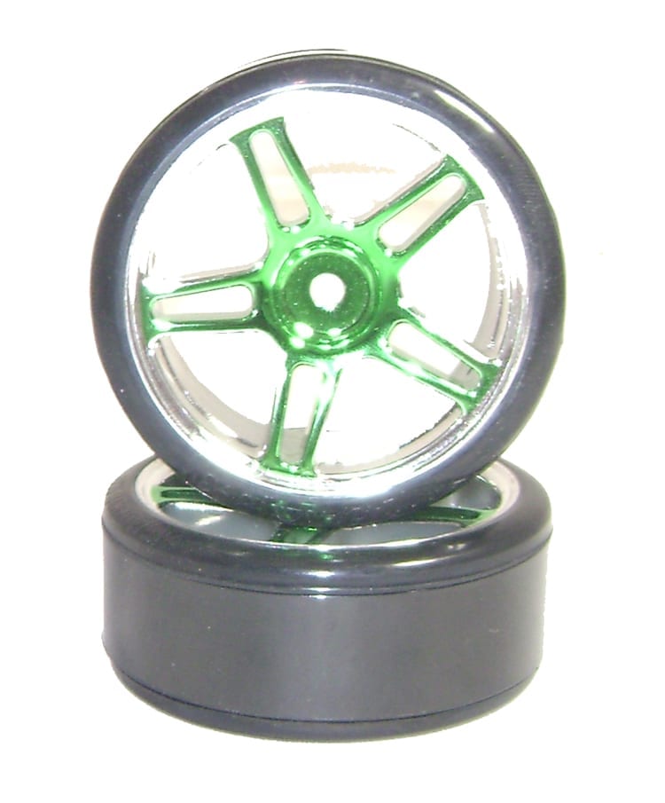Drift Car Spare Wheels Green (07003)