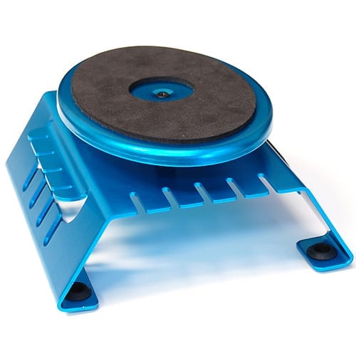 Aluminum Workstand Turntable With Built In Magnetic Strip Blue