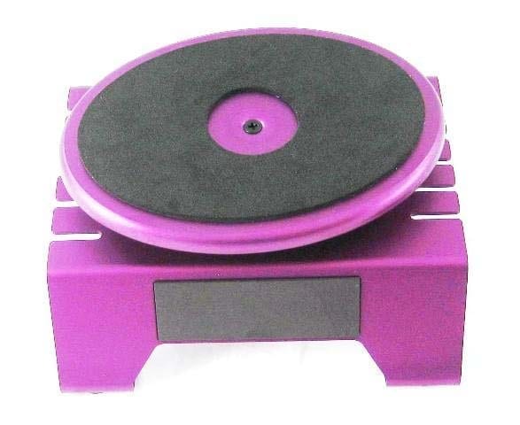 Aluminum Workstand Turntable With Built In Magnetic Strip Purple