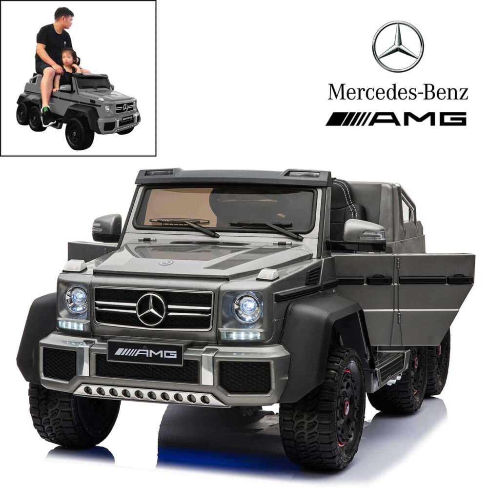 Mercedes Benz G63 6×6 Kid And Adult Electric Ride On Jeep Grey