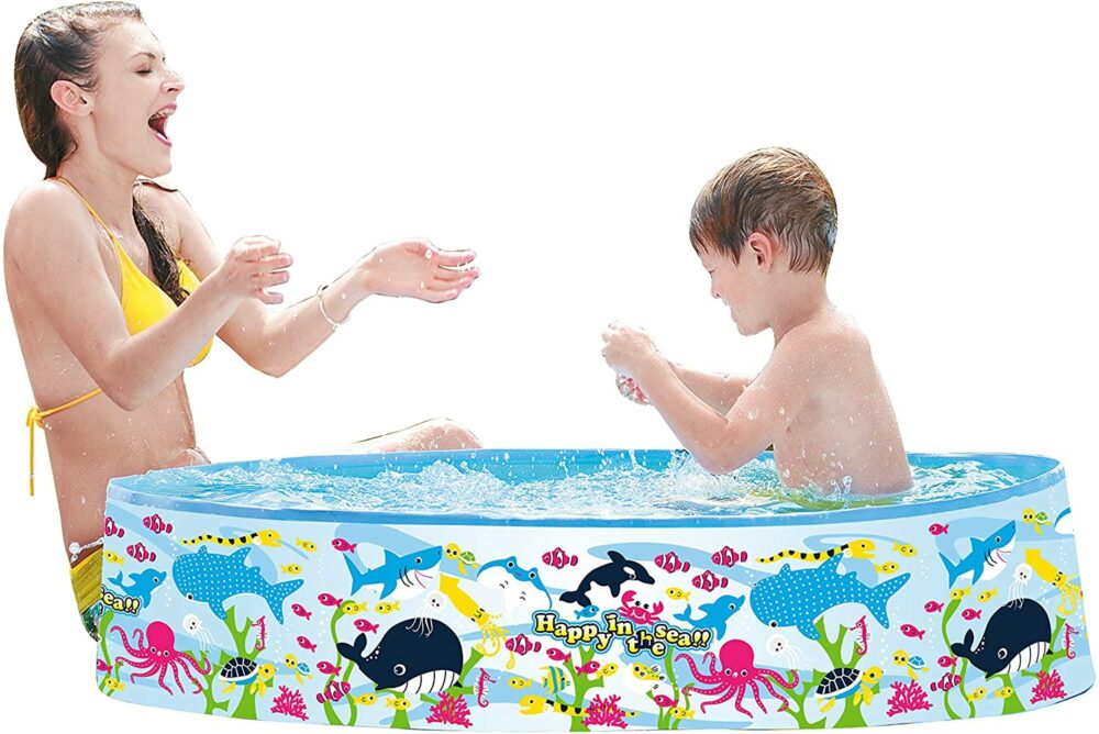 1.5m rigid sided sea world design padding pool