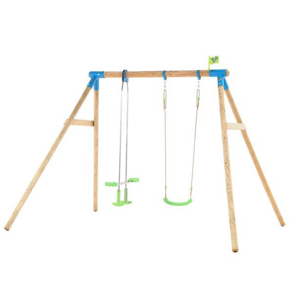 Tp nagano wooden double swing set-fsc