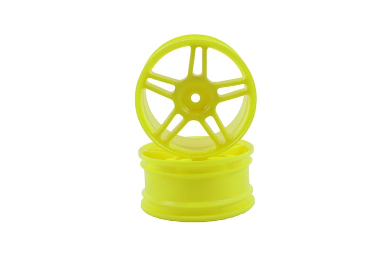 1/10 scale on-road rc car rims yellow  (02228)