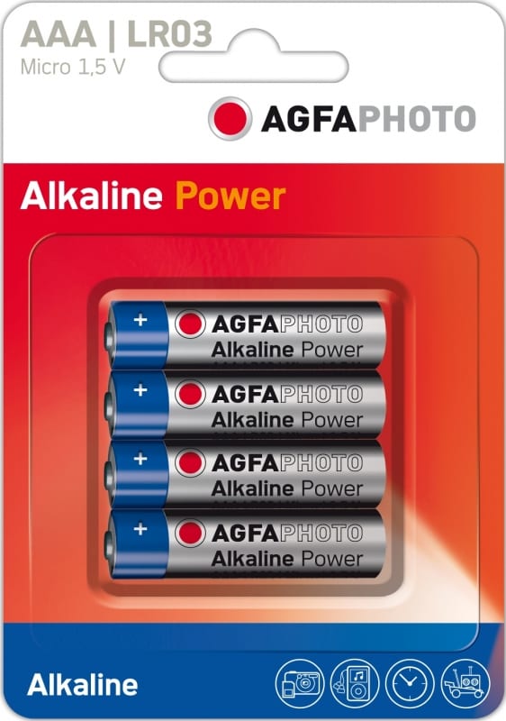 Agfaphoto digital alkaline aaa batteries 4 pack