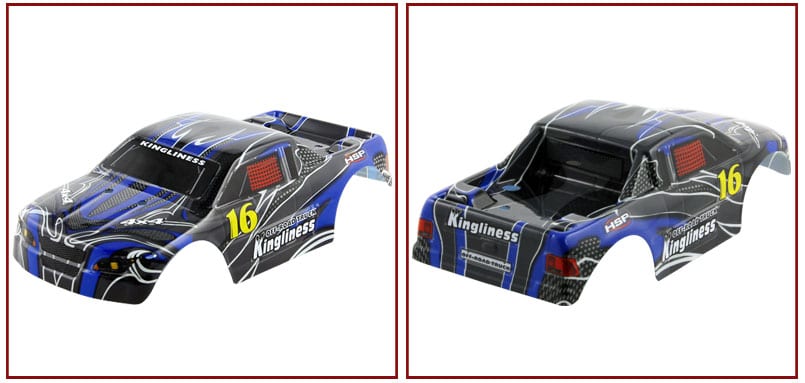 1:16 scale monster truck spare body - carbon blue(18606)