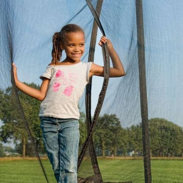 Berg favorit 330 11ft trampoline green with safety net comfort