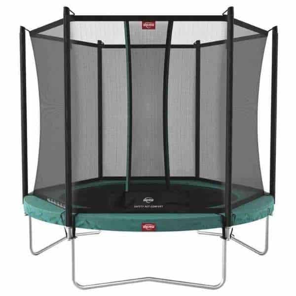 Berg favorit 330 11ft trampoline green with safety net comfort