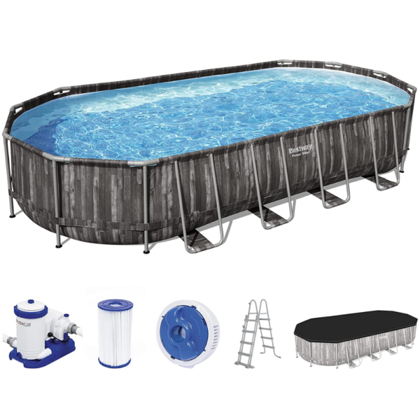 Bestway 5611t 24ft oval pool set 732x366x122cm