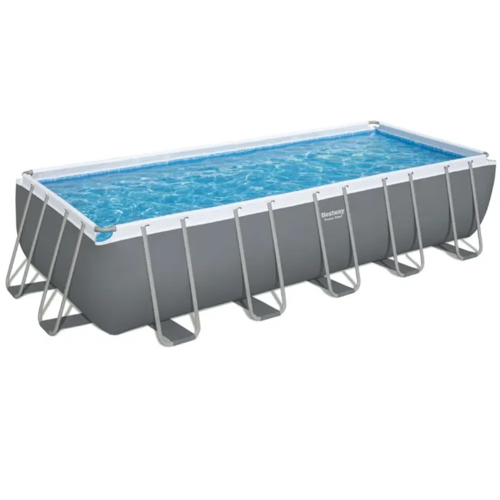 Bestway 5612b 21ft power steel rectangular pool 640x274x132cm