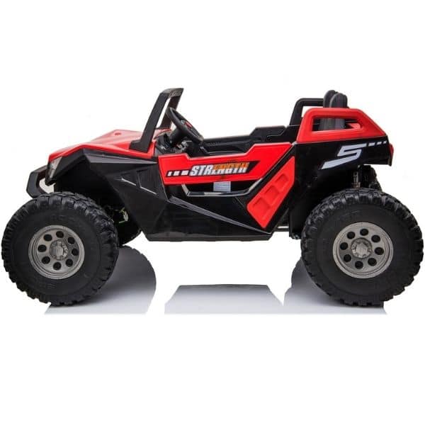 24v challenger xl ride on kids electric 4x4 buggy red