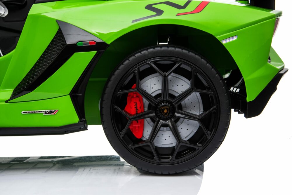 Licensed 12v Kids Lamborghini Aventador Green Svj 12v Ride On Sports Car