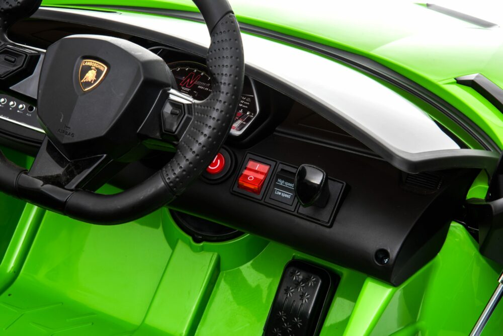 Licensed 12v Kids Lamborghini Aventador Green Svj 12v Ride On Sports Car
