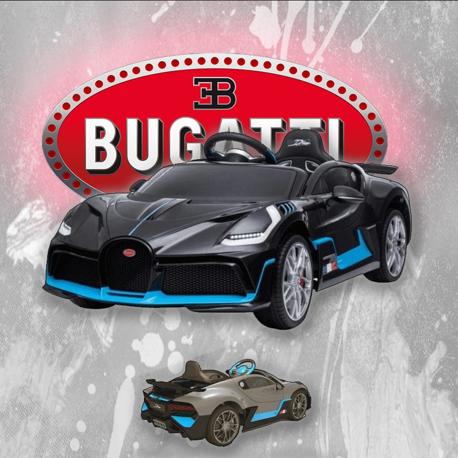 Kids Ride On Car Electric 12v Bugatti Divo -black