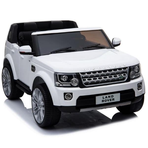 Kids Land Rover Discovery With Twin Seat White
