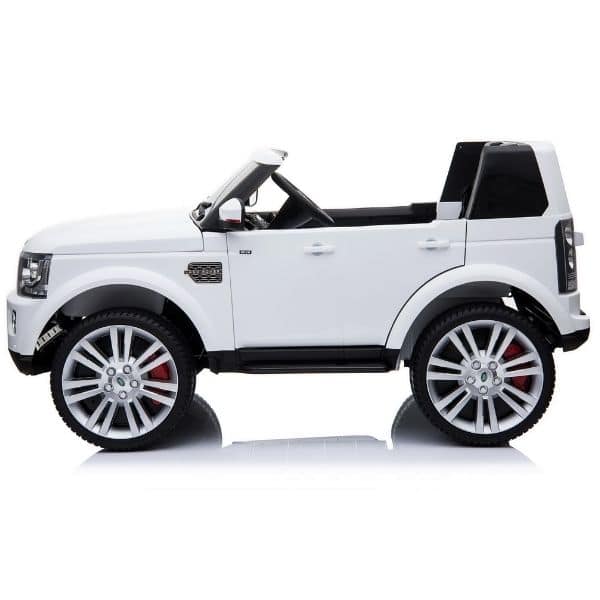 Kids Land Rover Discovery With Twin Seat White