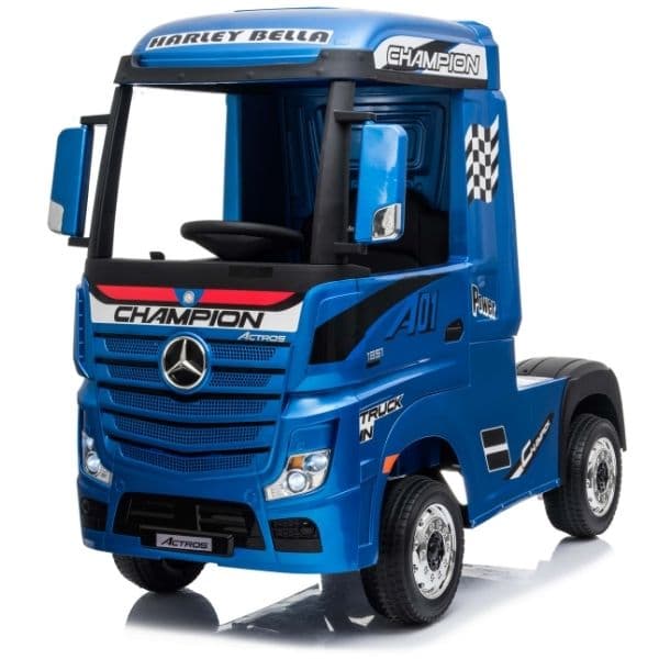 Licensed Mercedes-benz Actros 4wd 24v Ride On Lorry – Metallic Blue