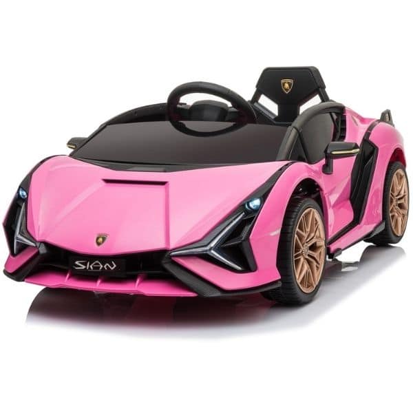 Licensed Lamborghini Sian 12v Children?s Electric Ride On Car – Pink