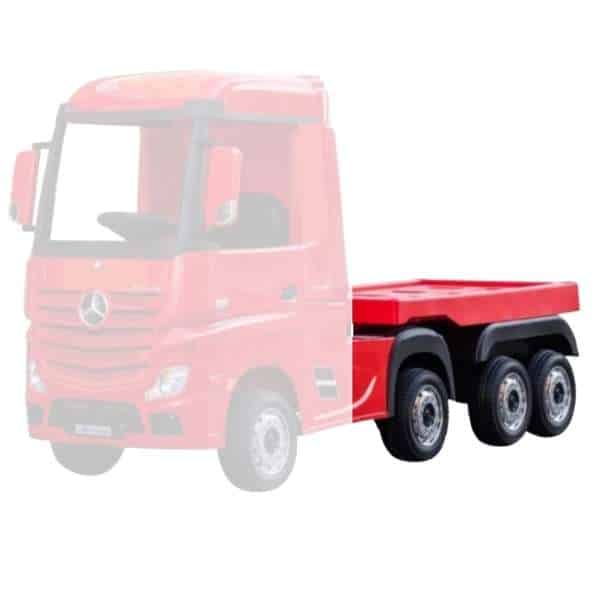 Mercedes actros lorry trailer attachment red