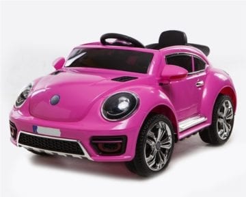 Ride On Vw Beetle Style Kids Ride On Car – Pink