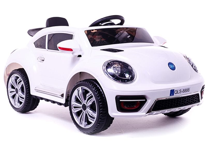 Ride On Vw Beetle Style Kids Ride On Car – White