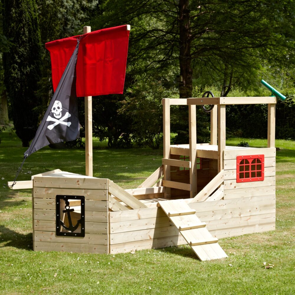 Tp Pirate Galleon Wooden Playhouse – Fsc