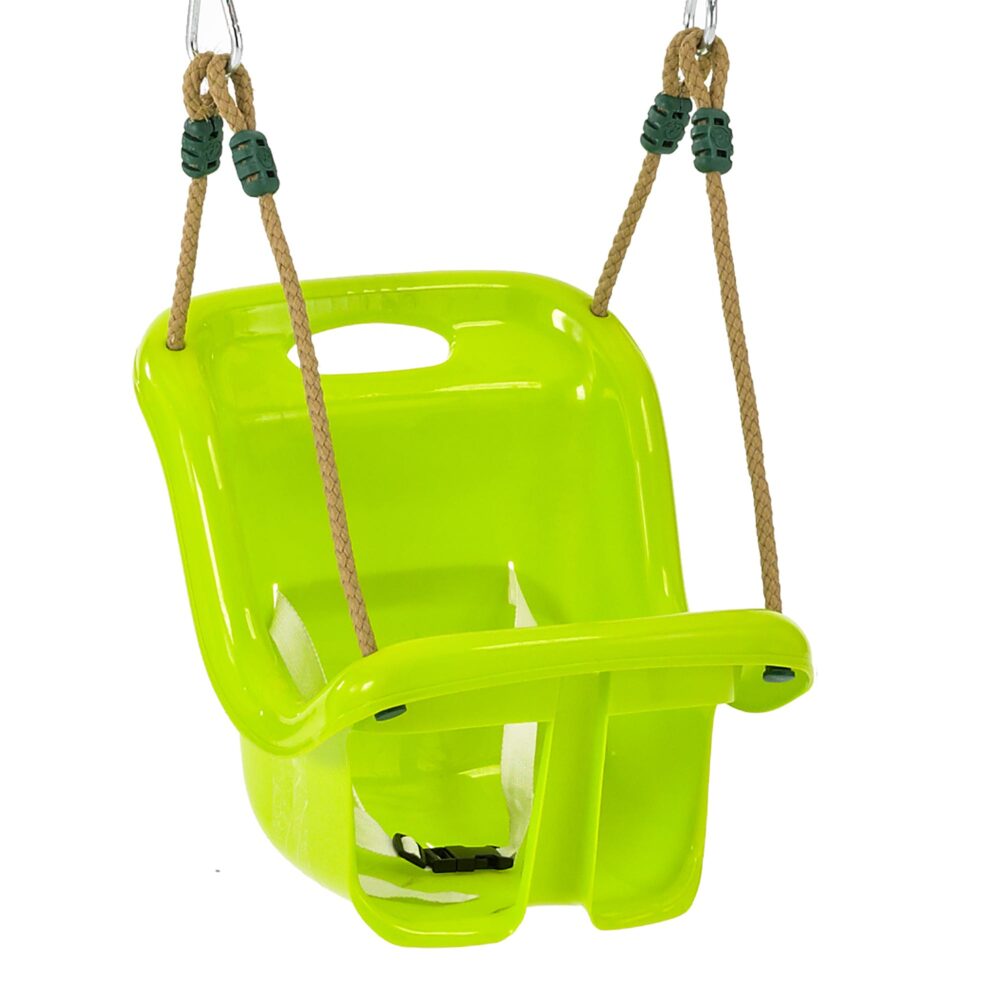Tp Forest Acorn Growable Wooden Swing Set With Early Fun Baby Seat- Fsc