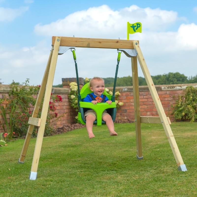 Tp Forest Acorn Growable Wooden Swing Set With Seats
