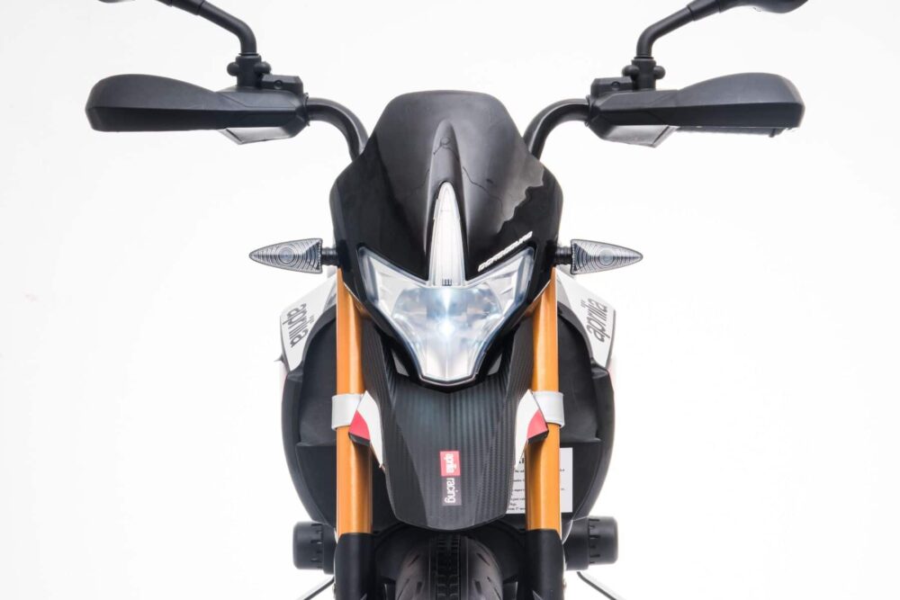 Licensed Aprilia Dorsoduro 900 12v Ride On Motorbike Black