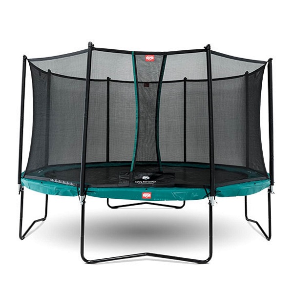 Berg Champion Trampoline 330 11ft With Safety Net Comfort – Green