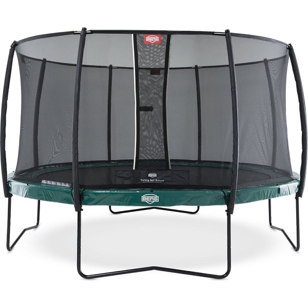Berg elite 430 14ft trampoline with safety net deluxe - green